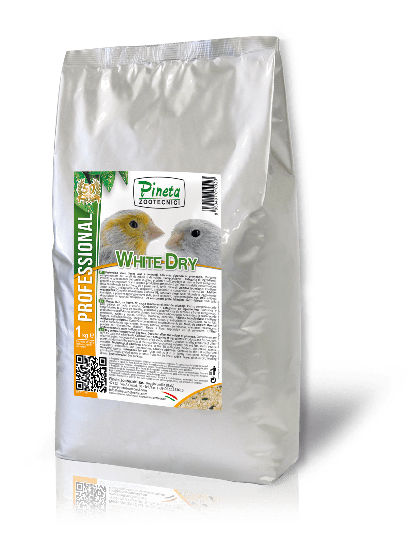 Pastón White Dry, Canarios Blancos y Mosaicos 19.5% proteínas