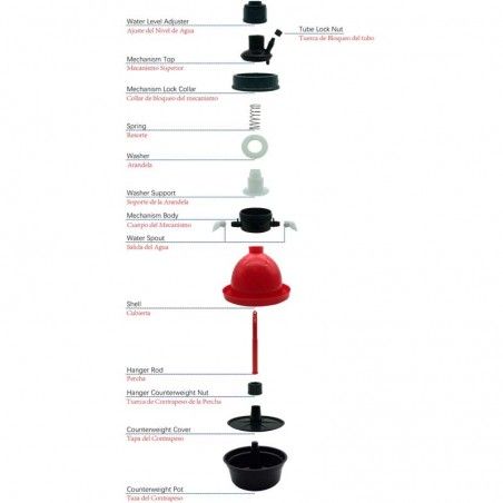 Bebedero Automatico para Pollos, Diam. 35 cm - Imagen 4