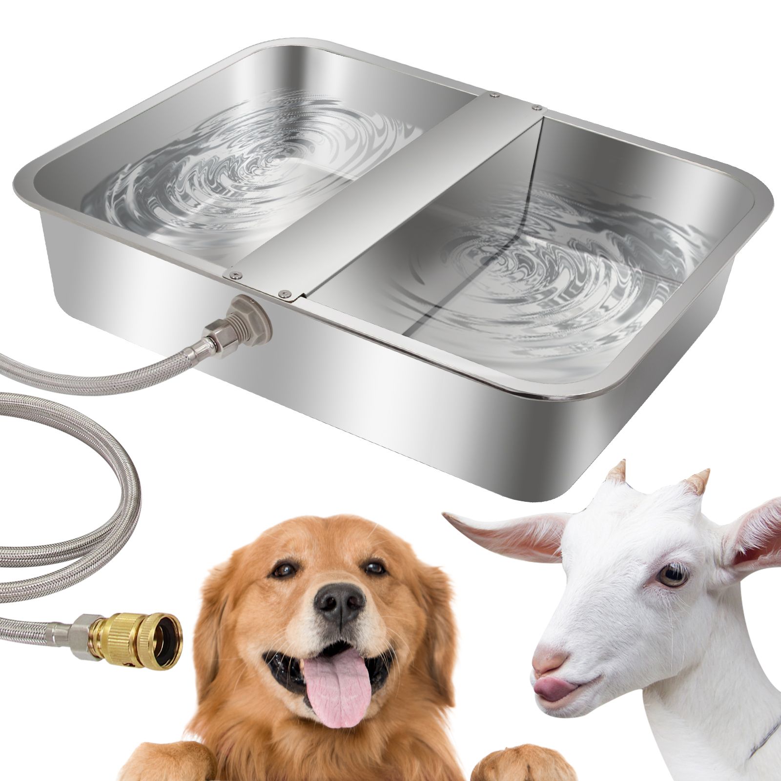 Bebedero Automatico para Ganado, Acero Inox, 44*34*10 cm