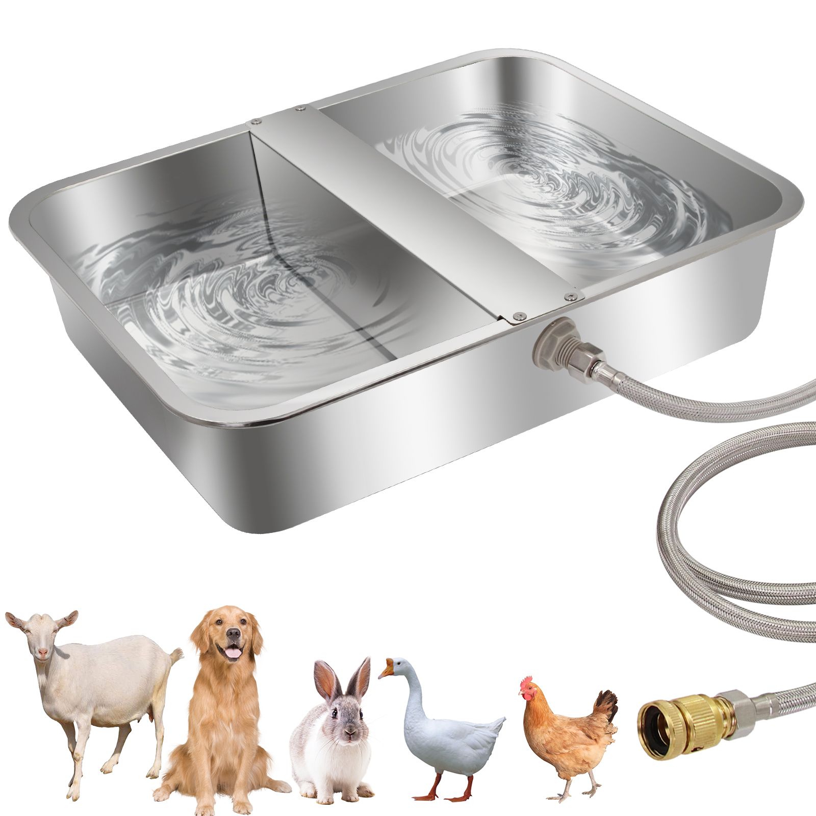 Bebedero Automatico para Ganado, Acero Inox, 44*34*10 cm - Imagen 4