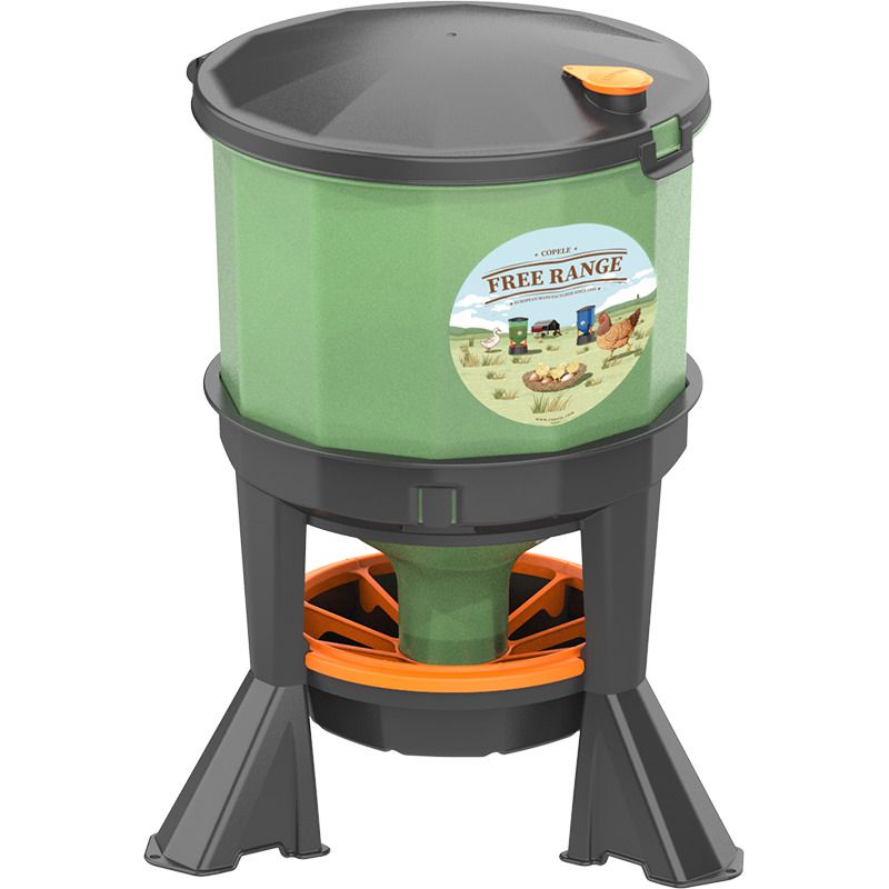 Comedero Gallinas Free Range, 35 litros, c/Patas Copele