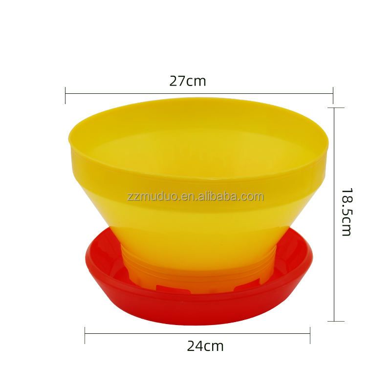 Comedero plástico para pollos de engorde, codornices y aves, Capacidad 5 kg Aprox. - Imagen 2